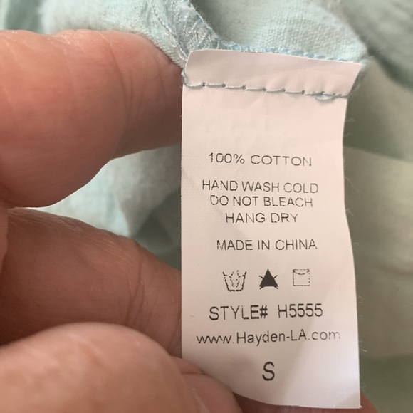 Hayden 100% Cotton Dress Light Green Bohemian Vibe Lined Lightweight - Picture 6 of 10